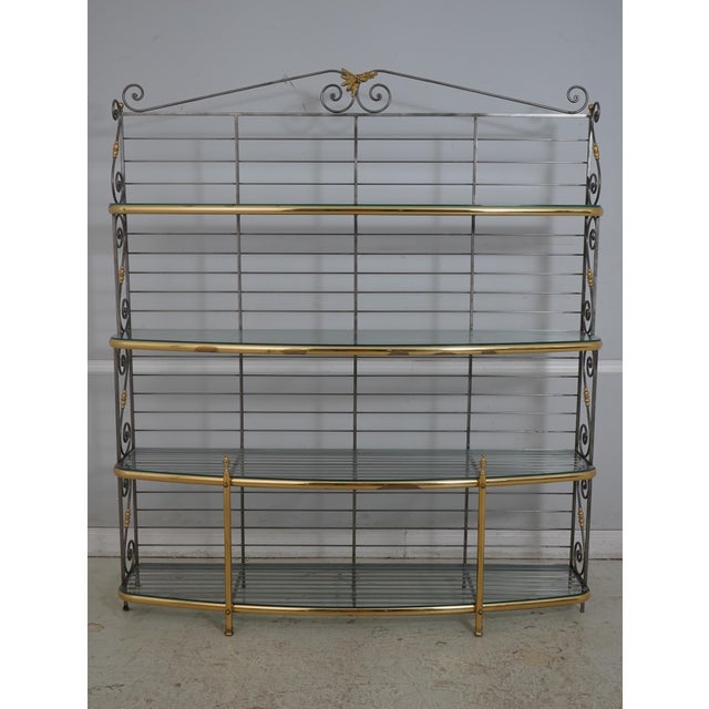 Age: Approx: 30 Years Old Details: Quality Scrolled Iron Work High Quality Construction Large Impressive Rack French Style...