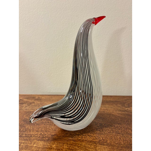 A striking vintage mid-century Murano glass bird sculpture, attributed to Dino Martens for Aureliano Toso, Italy, circa...