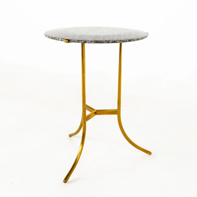Mid-Century Modern Cedric Hartman Mid Century Brass and Marble Side End Table For Sale - Image 3 of 7