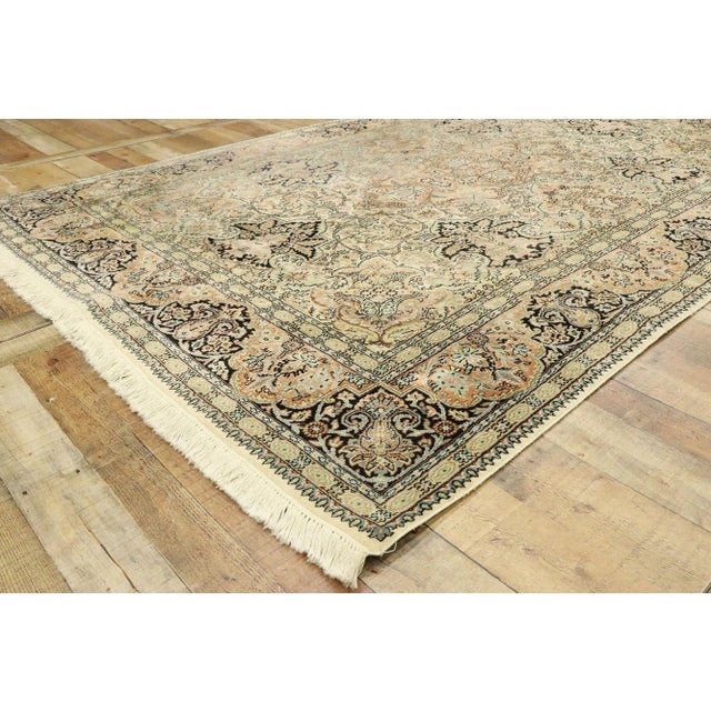 Textile Vintage Kashmir Rug, 05'11 X 09'02 For Sale - Image 7 of 11