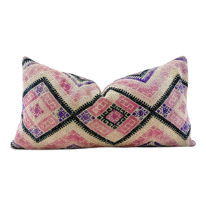 Authentic One of a Kind Vintage Chinese Wedding Blanket Embroidered Silk Pillow Cover