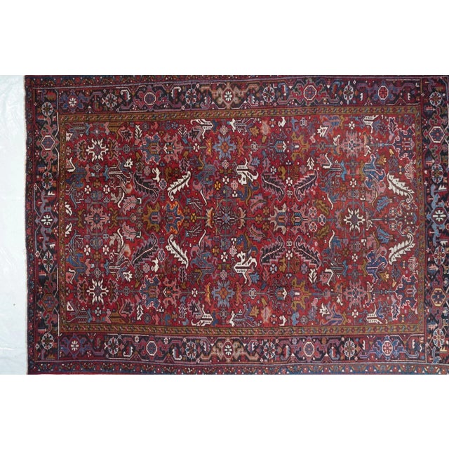 Traditional Vintage Heriz Rug 8'1'' X 11'3'' For Sale - Image 3 of 10