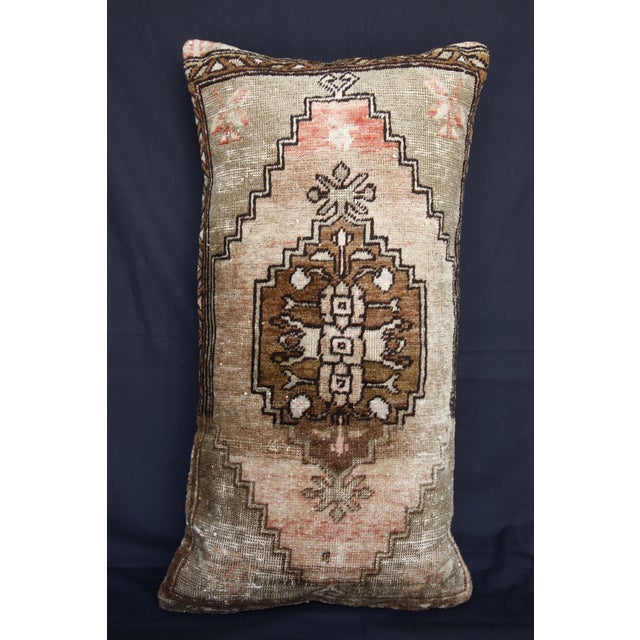 Textile Handwoven Vintage Tribal Couch Pillow Cover -16'' X 30'' For Sale - Image 7 of 10