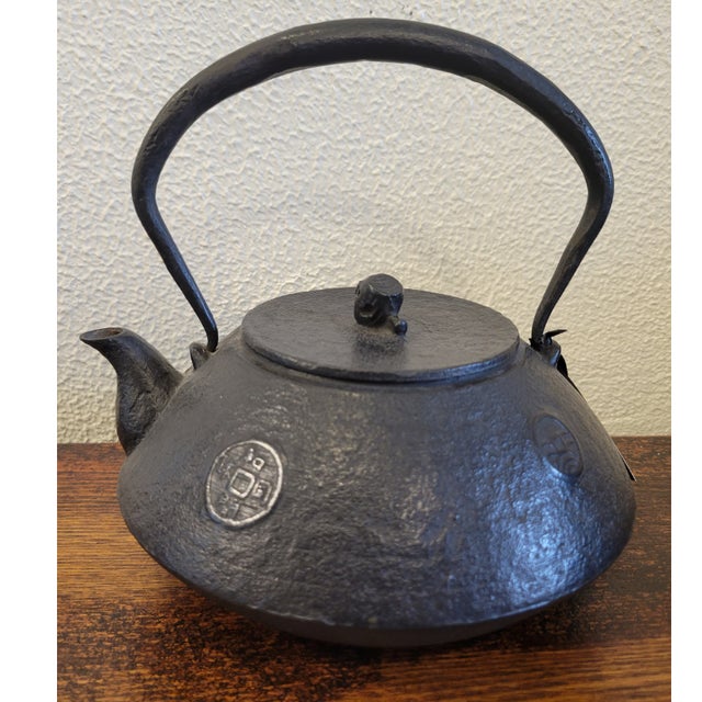 Vintage Japanese Tetsubin Cast Iron Teapot Chairish