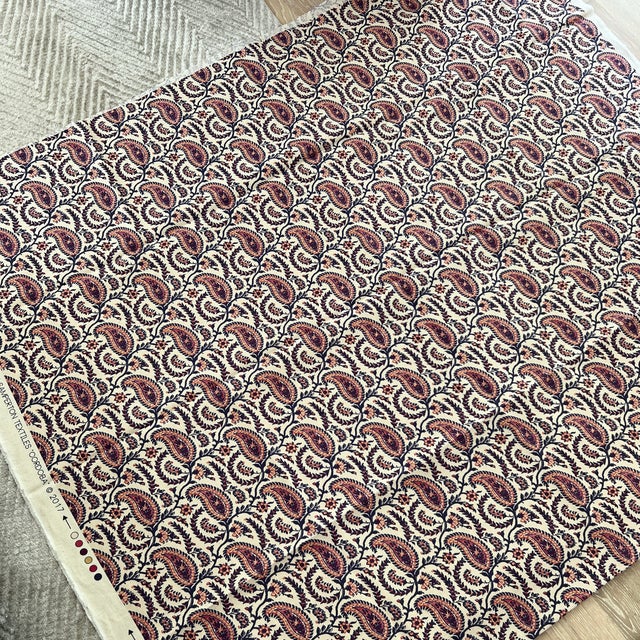 Schuyler Samperton Cordoba in Spice Colorway Linen Fabric 2 3/4 Yards