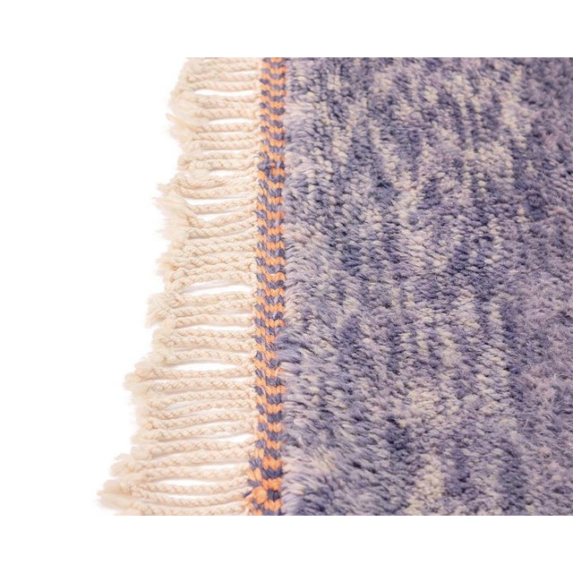 Hand-Knotted Wool Rug by Azele Studio For Sale - Image 9 of 11