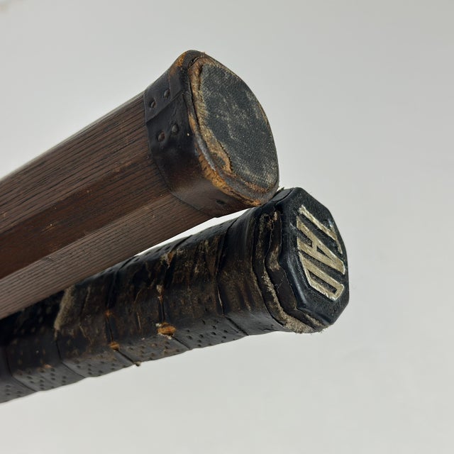 Vintage Wooden Tennis Racquets Tad Imperial & Wilding by Thos. E. Wilson & Co. - A Pair For Sale - Image 11 of 11