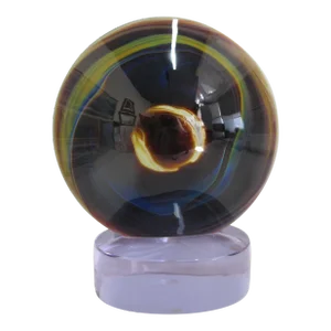 Dino Rosin Handblown Murano & Calcedonia Gravitational Pull Art Glass Sculpture
