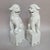 Late 20th Century Pair of Large Vintage Chinese Blanc De Chine Foo Dogs, Guardian Lions With Cub & Ball For Sale - Image 5 of 11