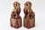 Mid-Century Modern 1950's Rare Kutani Japanese Ceramic Hand Painted 22 Carat Gold Painted Foo Dog Lions Pair Of For Sale - Image 3 of 12