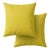Outdoors and Indoors Contemporary Lemon Yellow Square Pillows by Arlene Angard, Set of 2 For Sale