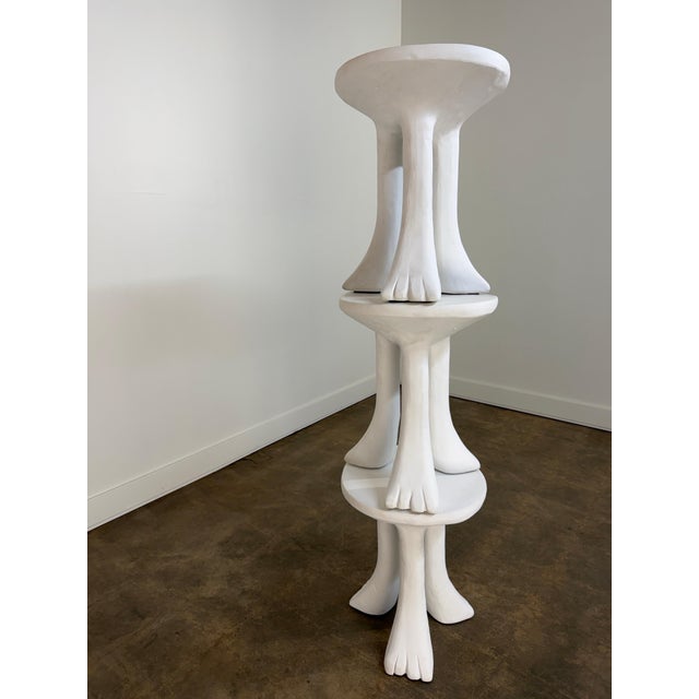 John Dickinson for Sutherland "African" Three-Legged Tables, Set of Three For Sale - Image 15 of 18