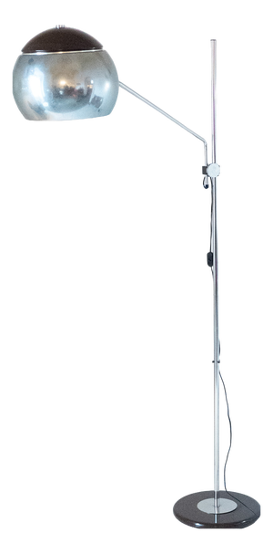 Vintage Floor Lamp in Chromed Metal Structure, Italy, 1960s