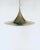 Postmodern Witch Hat Gold Pendant Lamp, 1980s For Sale - Image 10 of 13