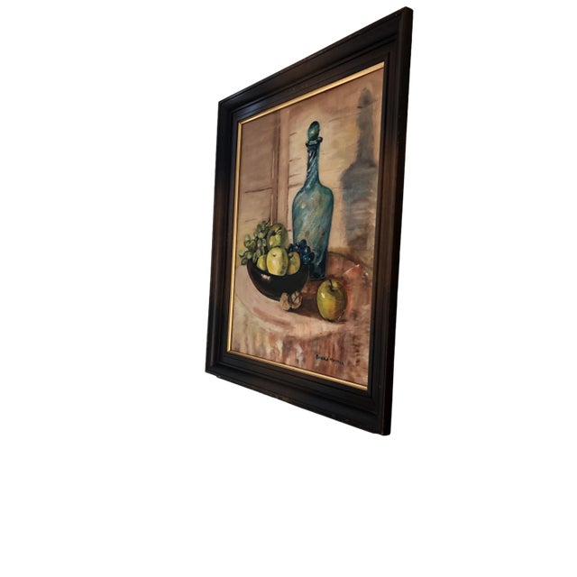 Georgia Memmer Vintage Original Art/Painting Acrylic on Canvas Nature-Morte Condition: pre-owned, has some imp[erfections...