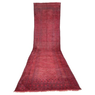 Large Antique Hand-Knotted Tekke Rug, 1890s For Sale