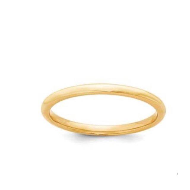 18 Karat Yellow Gold Half Round Classic Wedding Band Solid Ring, Briony Raymond For Sale - Image 18 of 18