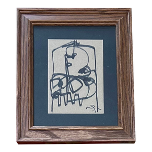 Contemporary Original Wayne Cunningham Abstract Marker Drawing