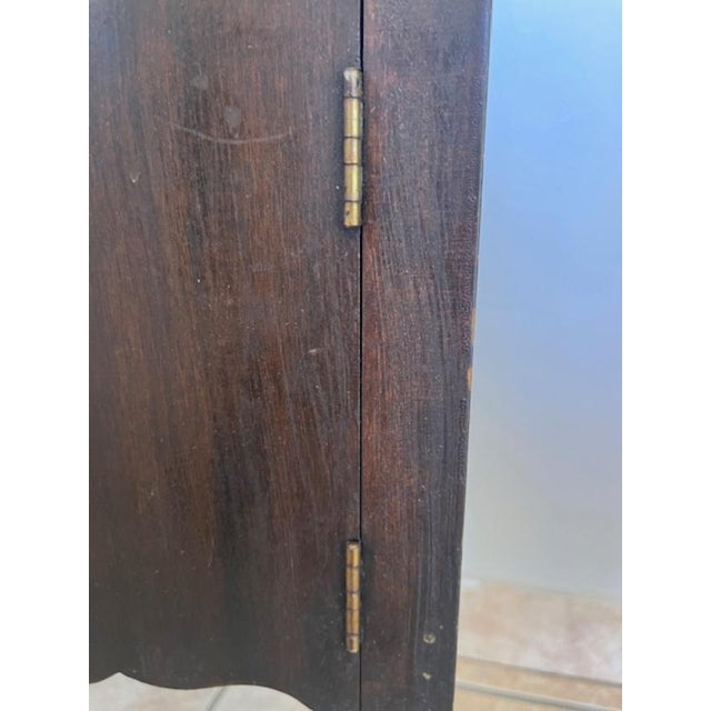 Handcrafted Copper Lined Wood Side Table W Pitcher Space For Sale - Image 13 of 18