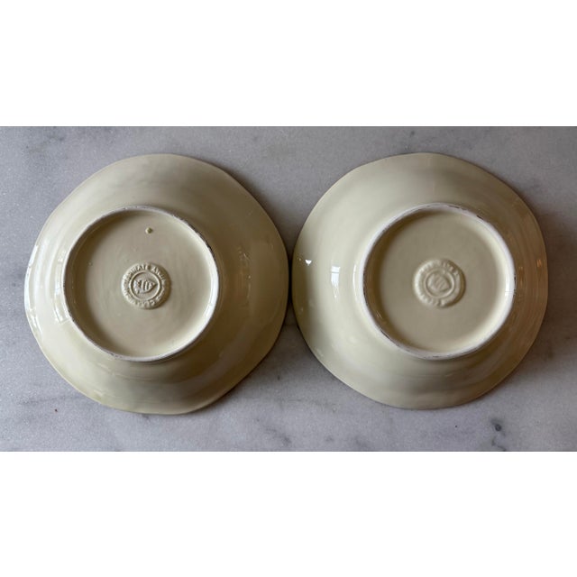 Ceramic Vintage Italian Hand Painted Pasta Bowls by Ceramiche Tadinate - a Pair For Sale - Image 7 of 9