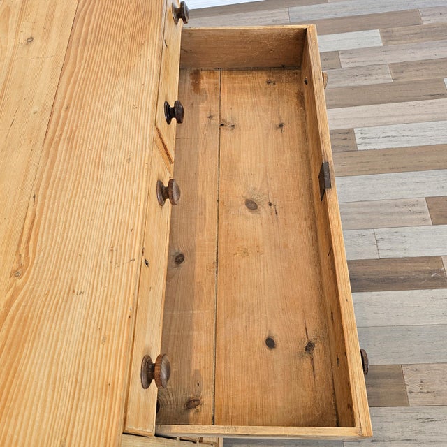 Antique English Pine Chest of Drawers / Dresser - Circa 1870 For Sale - Image 14 of 17