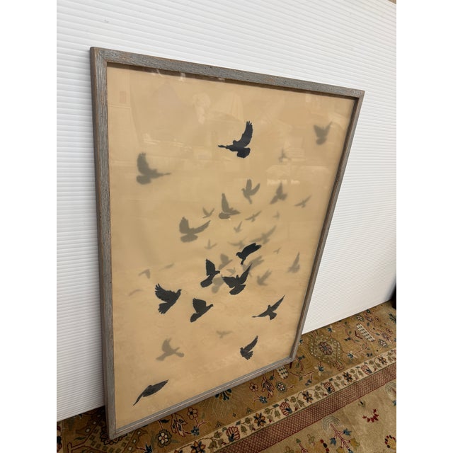 Design Plus Gallery presents Birds in Flight, a Vellum Print from Restoration Hardware Teen Division. Depicting a flock of...