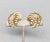 Mid-Century Modern Vintage 1960 Signed Crown Trifari Goldtone Clear Rhinestone Feather Ad Piece Clip Earrings-2 Pieces For Sale - Image 3 of 8