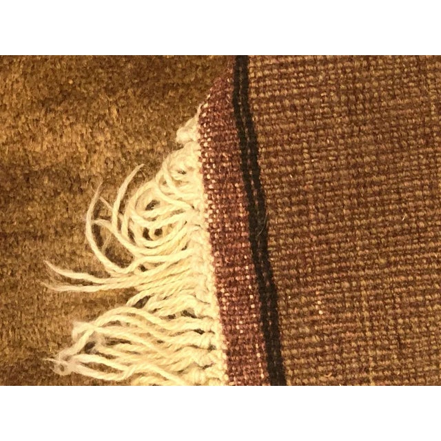 Brown and Beige Turkish Hand Knotted Wool Rug, 1970s For Sale - Image 6 of 15