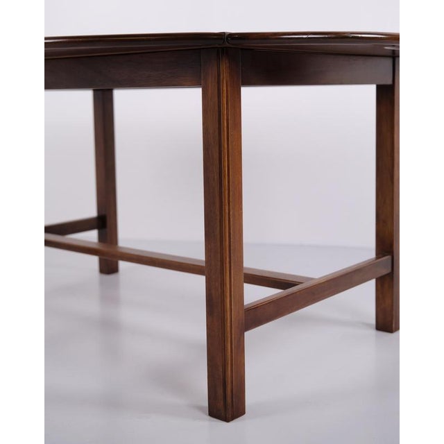 Large Butler Coffee Table in Polished Mahogany with Brass Fittings, 1940 For Sale - Image 6 of 12