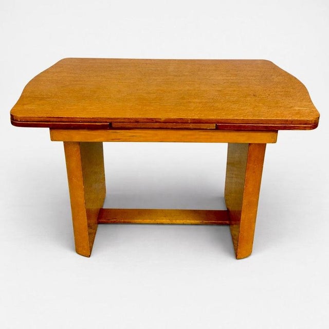 1930s Art Deco Birds Eye Maple Draw Leaf Extending Dining Table, 1930s For Sale - Image 5 of 11