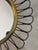 Petite Scale Modernist French Round Brass Sunburst Loop Mirror, 1950s For Sale - Image 12 of 15