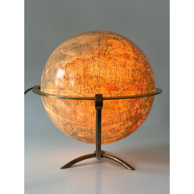 Glass Earth Globe by Paul Oestergaard for Columbus Verlag, 1960s For Sale - Image 15 of 18