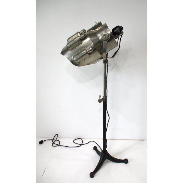 Streamline Art Deco Polished Aluminum Spaceage Floor Lamp For Sale - Image 16 of 16