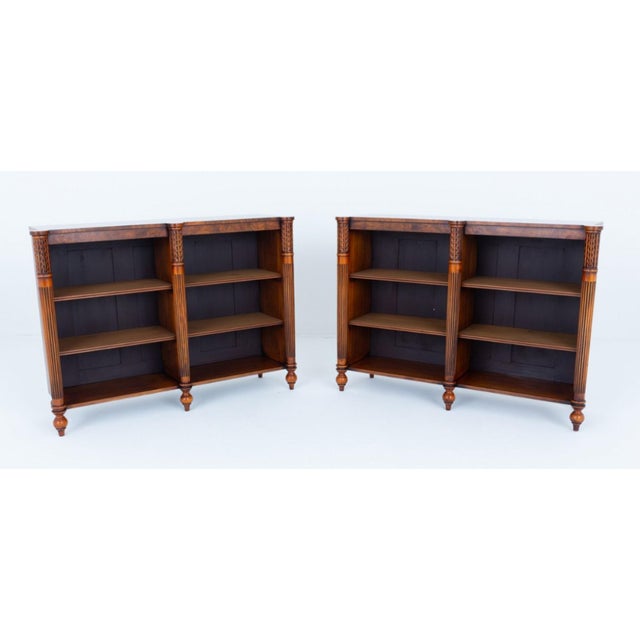 Regency Bookcase in Walnut For Sale - Image 5 of 6