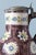 Metal Manganese Floral Pewter Mounted Jug from Brussels Faience, 1700s For Sale - Image 7 of 11
