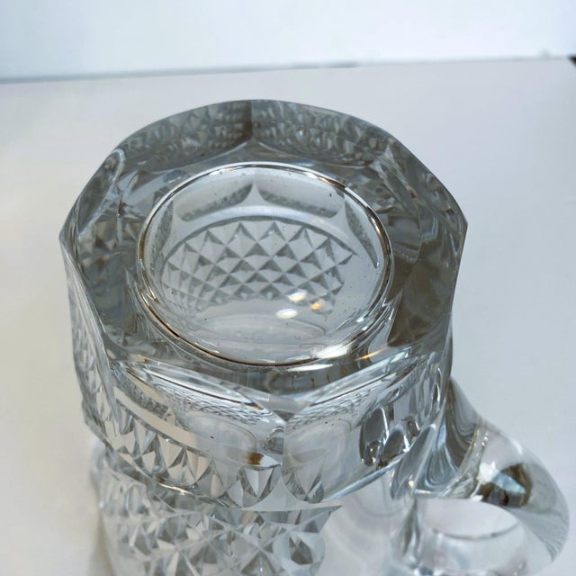 1960s Mid-Century Waterford Crystal “Boyne” Decanter & Pitcher Set — Hand-Cut Irish Lead Crystal For Sale - Image 12 of 12