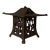 Chinese Cast Iron Pagoda Garden Lantern For Sale