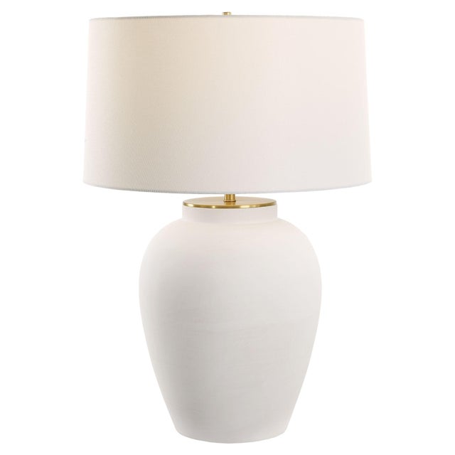 Modern Adelaide White Table Lamp For Sale - Image 3 of 7