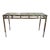 Mid Century Modern Willy Rizzo Style Chrome and Glass Console Table, 1970's For Sale