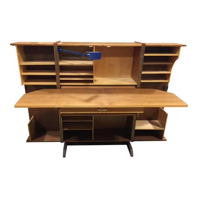 Modern Teak Danish Desk In A Box Secretary Desk By Leif Elvestad Chairish