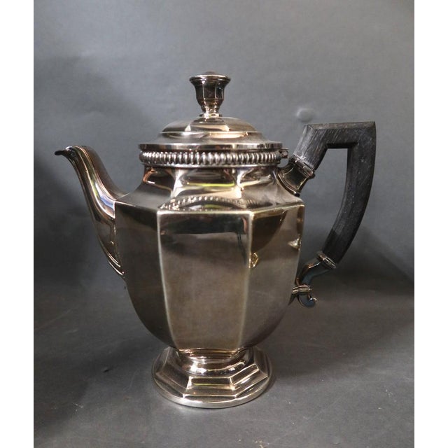 Silver-Plated Tea and Coffee Set from Christofle, Set of 5 For Sale - Image 10 of 13
