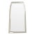 Hand Carved Queen Anne Mirror Finished in Distressed Silver Leaf by Mirror Home For Sale