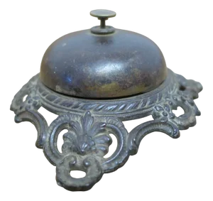 Victorian Iron Courtesy Counter Top Bell