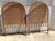 Wood Pair Mid Century Modern Arched Twin Rattan and Cane Headboards For Sale - Image 7 of 8