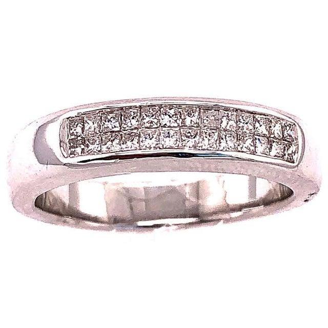 14 Karat White Gold Fashion Ring With Diamonds For Sale - Image 4 of 10
