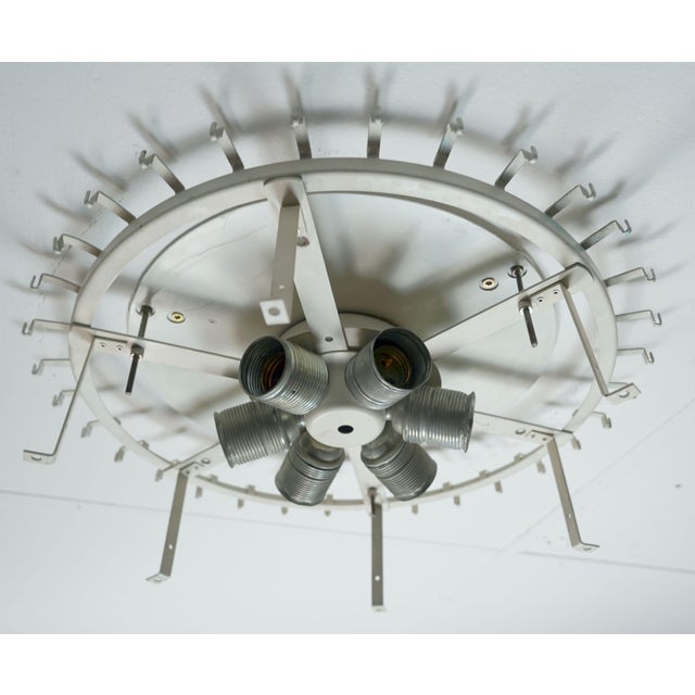 Vintage Ice Glass Ceiling Fixture with 32 Glass Tubes from Doria Leuchten, 1960s For Sale - Image 11 of 14