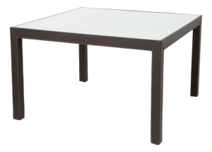 Modern Mirrored Top Square Dining Table