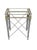 Mid-Century Modern Vintage Maison Jansen Style Hollywood Regency Accent Table | French Neoclassical Brass Lion Head & Paw Feet | Glass Top Side Table For Sale - Image 3 of 15