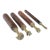 Antique 19th-Century Brass Bookbinding Hand Stamps - Set of 4 For Sale