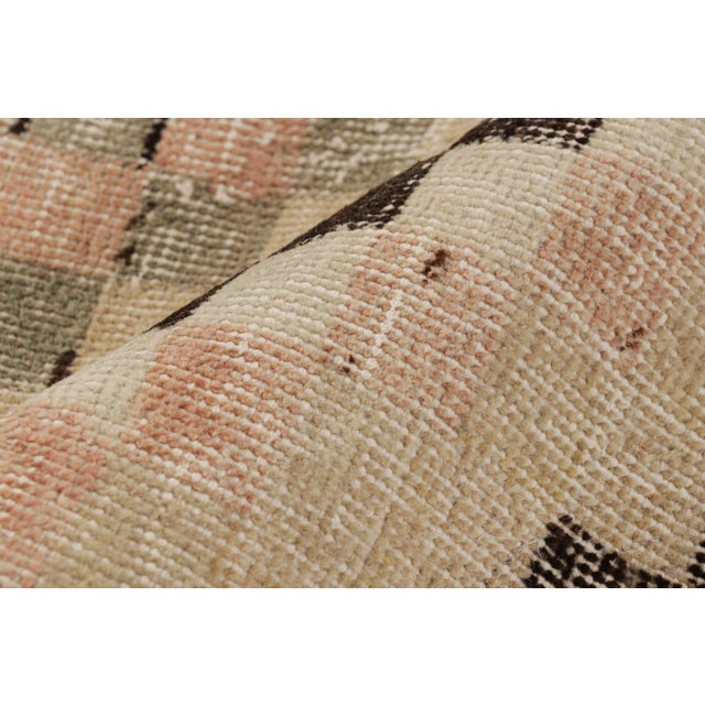 Textile Vintage Zeki Müren Runner With Polychromatic Geometric Patterns From Rug & Kilim For Sale - Image 7 of 8